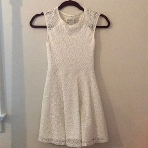 Abercrombie kids White Lace Skater Dress